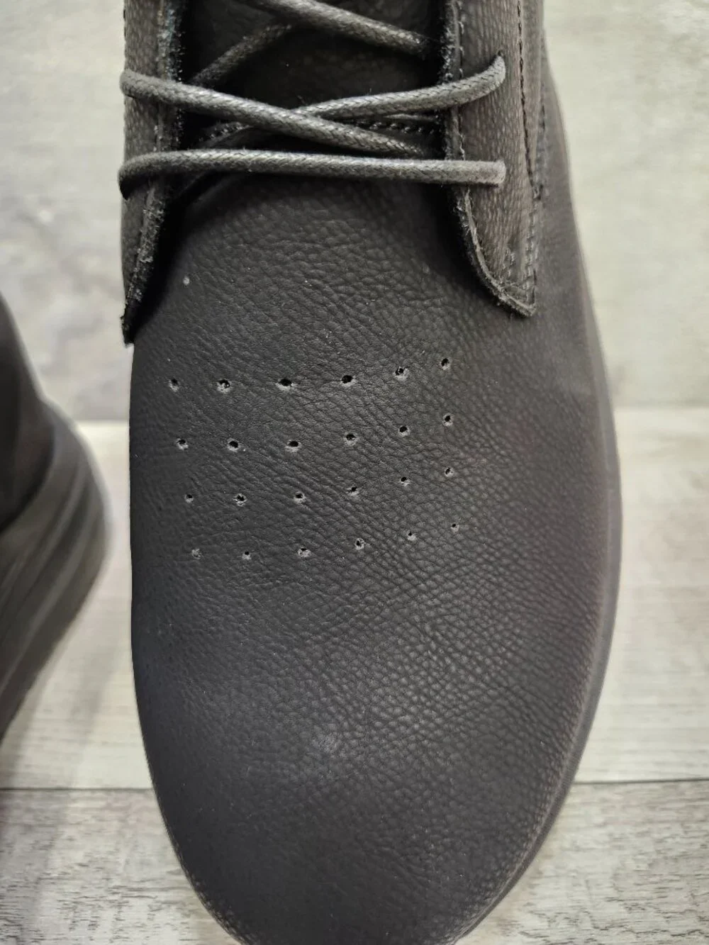 OrthoComfoot Men EU 44 (US 11) Black Leather Dress Shoes NIB